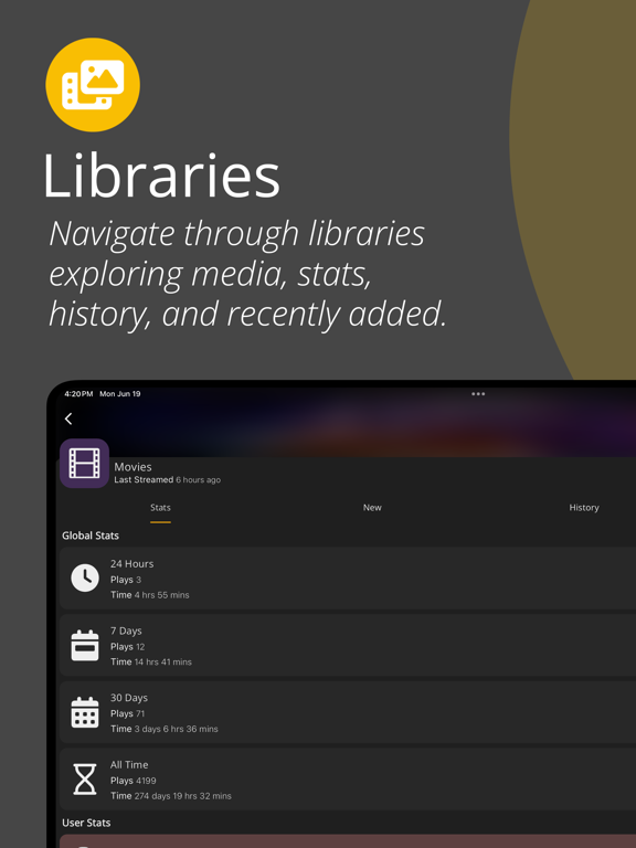 Tautulli Remote iPad screenshot 6 - Utilities app