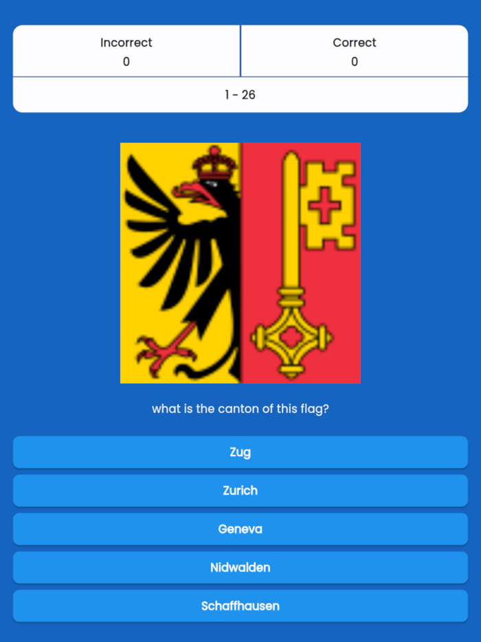 Cantons of Switzerland - Quiz