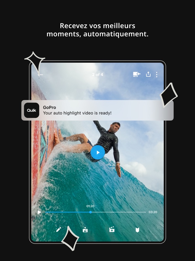 GoPro Quik : Montage Vidéo dans l'App Store