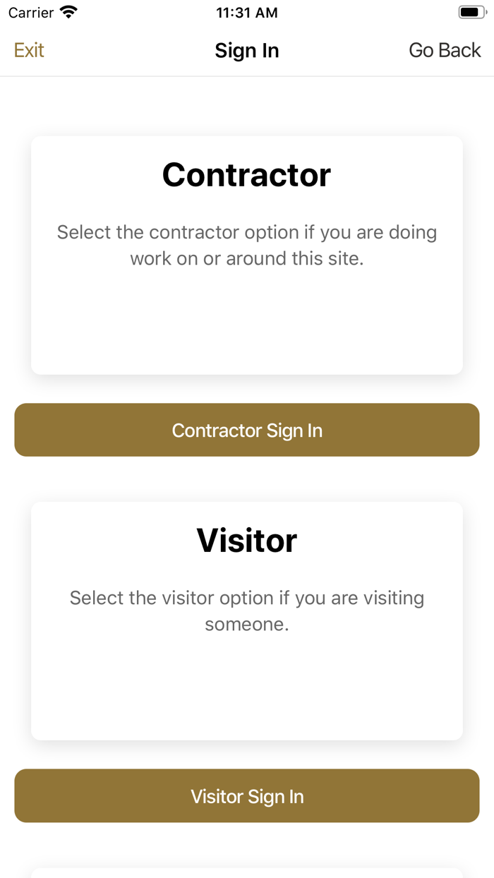 SetConnect Visitor Kiosk