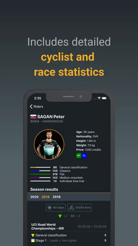 Cycling Fantasy: Race Manager screenshot 5 of 8