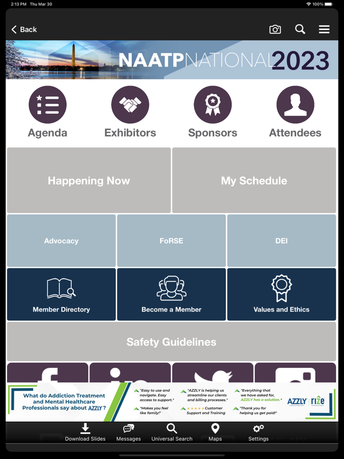 NAATP Events and Trainings