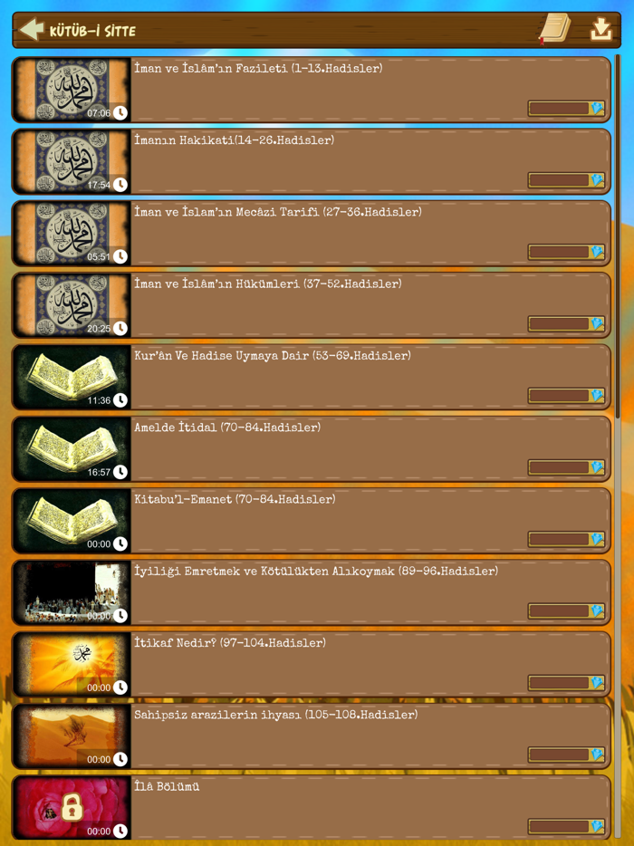 Kütüb-i Sitte Hadis Kitapları