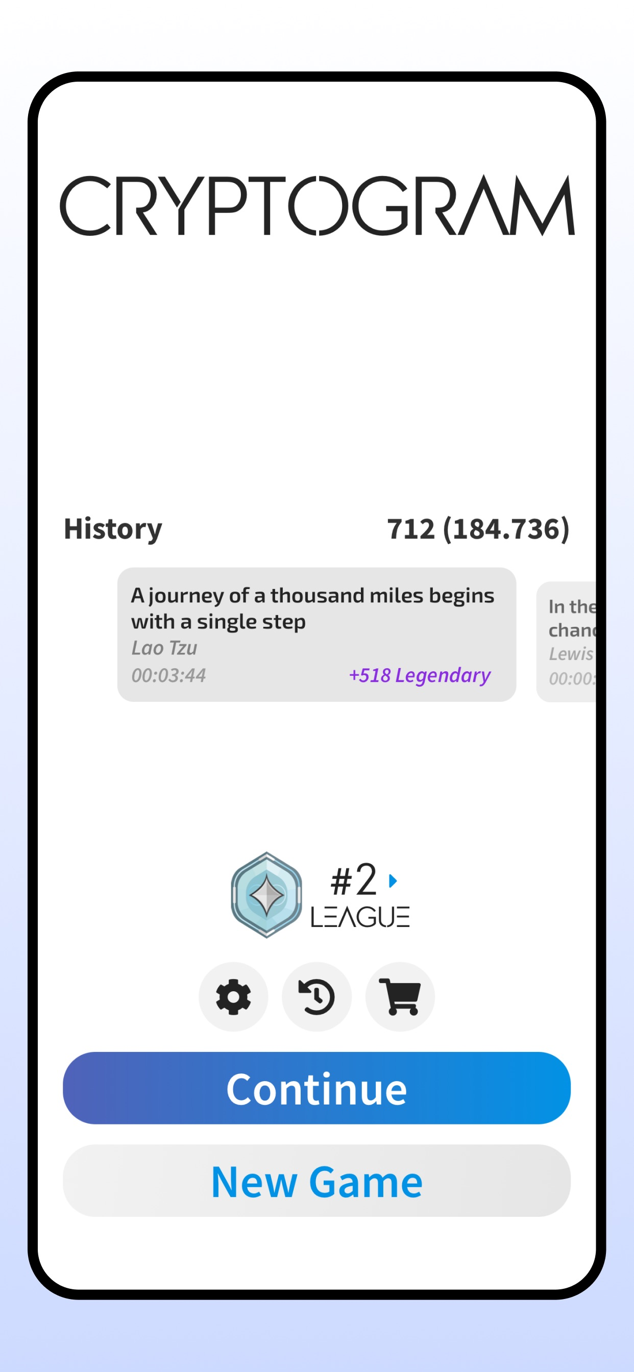 Cryptogram - Word Puzzle Game