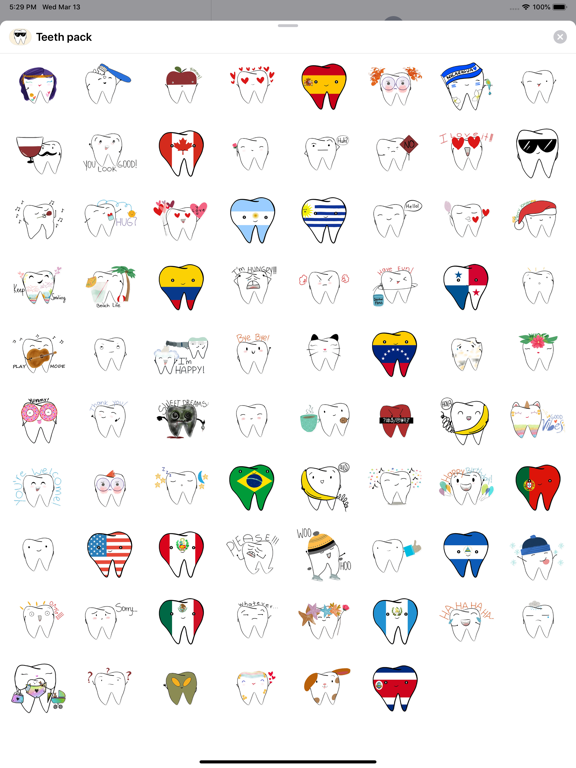 Screenshot #4 pour Teeth Emojis & Smiley stickers