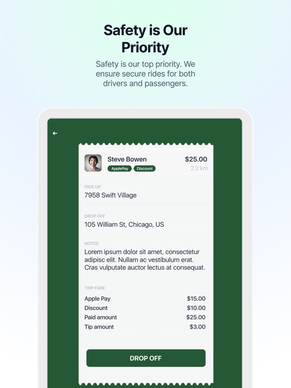 KreweCar Driver iPad screenshot 6 - Travel app