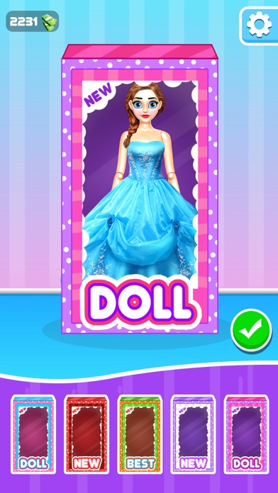 Doll Makeover DIY Dress Up 3D Screenshot