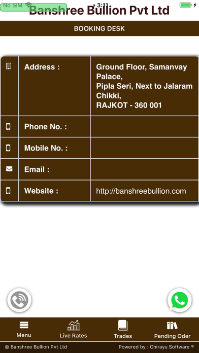 Banshree Bullion Screenshot