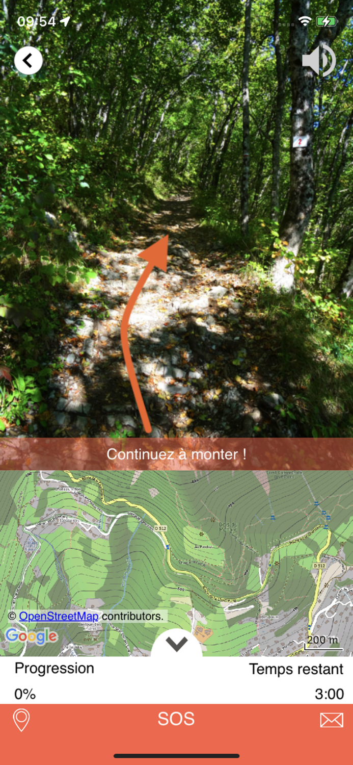 Mhikes geo-guided hikes.