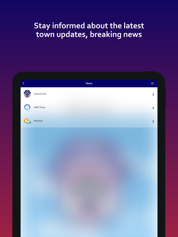 Screenshot #4 pour Town of Schererville, IN.