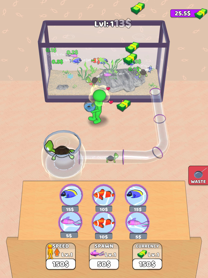 Idle Aquarium Fish Tank Games