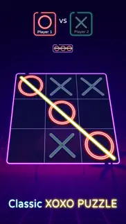 tic tac toe 2 player: xo iphone screenshot 1