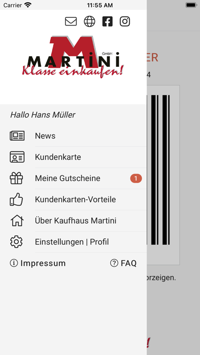 Martini - klasse einkaufen Screenshot