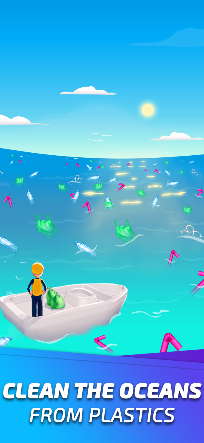 Idle Ocean Cleaner Simulator