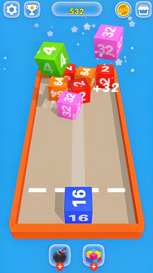 #4. 2048 Cube: 3D Merge Mania (iOS) 由: 广州简趣信息科技有限公司