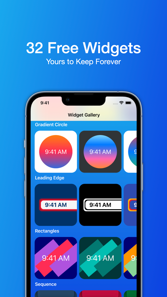#4. Simple Clocks: Clock Widgets (iOS) Podle: Joseph Vedda
