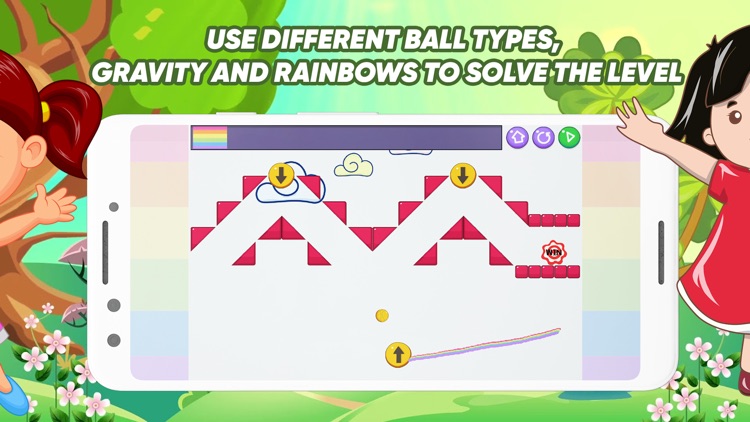 Rainbow Ball - Physics Puzzles