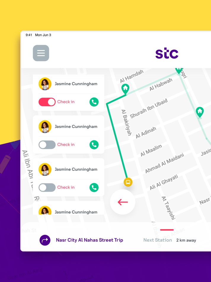 #4. STC school bus - Driver (iOS) By: INTERNET OF THINGS TECHNOLOGIES COMPANY FOR INFORMATION TECHNOLOGY