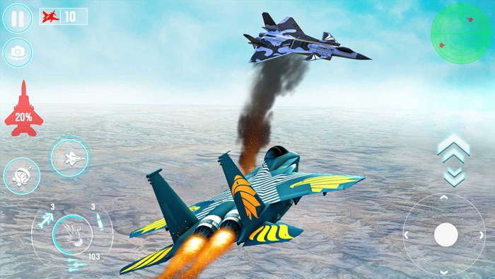 Plane Crash Fighter Jet Games