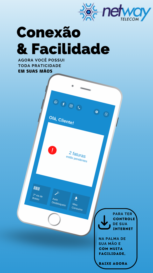 #1. NetWay Telecom NWT (iOS) Podle: HubSoft