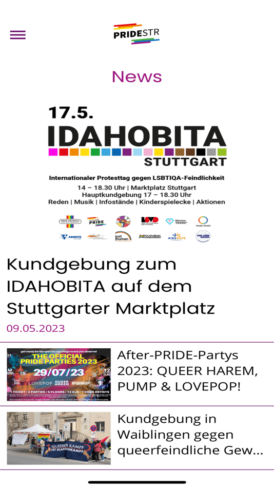 #2. PRIDESTR (iOS) 来自: IG CSD Stuttgart e.V.