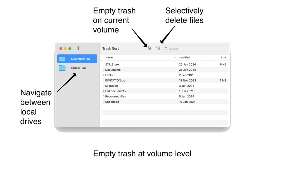 #2. Trash Sort (macOS) โดย: Pavel Epifanov