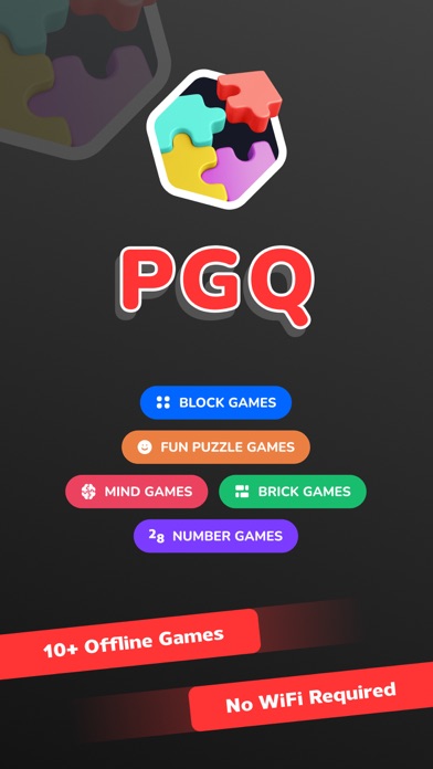 10+ Puzzle Games Offline - PGQのおすすめ画像1