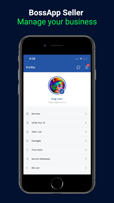 BossApp Seller Screenshot