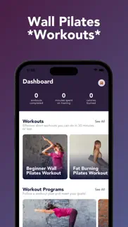 wall pilates - workouts iphone screenshot 1
