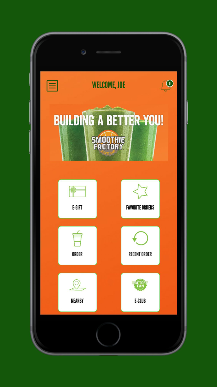 Smoothie Factory Ordering