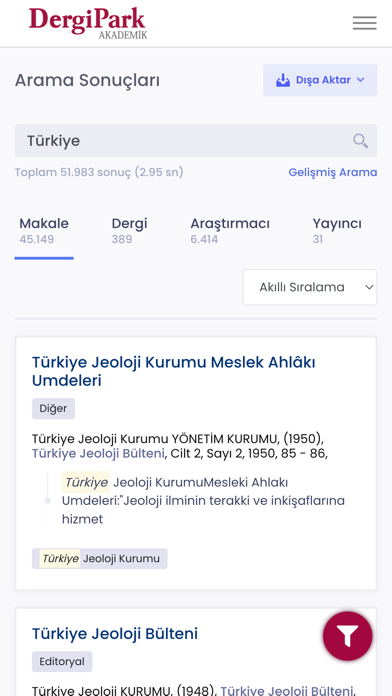 DergiPark Akademik Screenshot