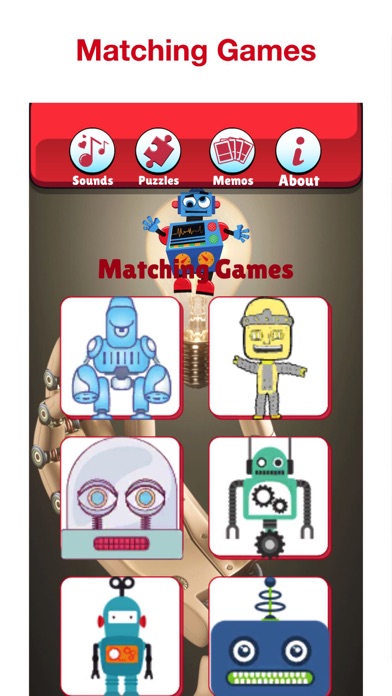 Robot Games: Preschool Kids Screenshot