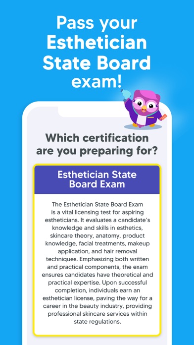 Esthetician Exam Prep Test Screenshot