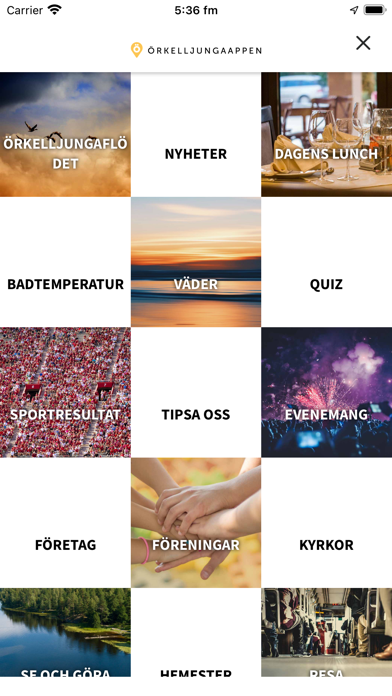 ÖrkelljungaAppen Screenshot