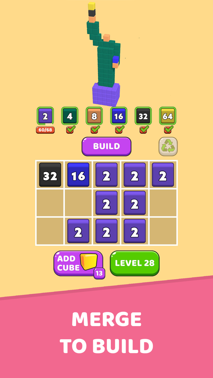 Happy Cubes 2048