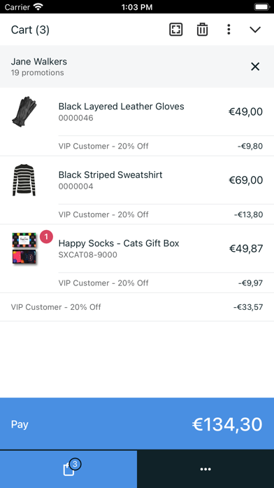 Sitoo POS Screenshot