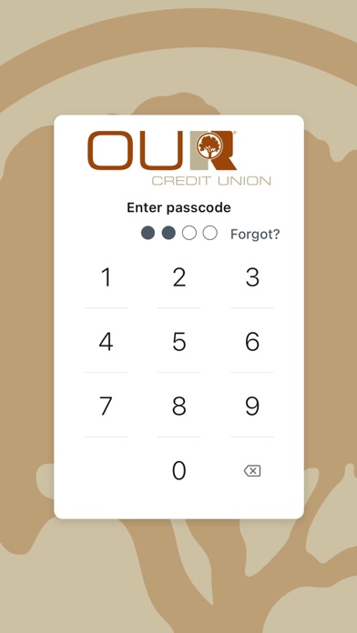 OUR Credit Union Mobile Screenshot