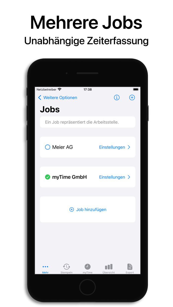 myTime - Zeiterfassung
