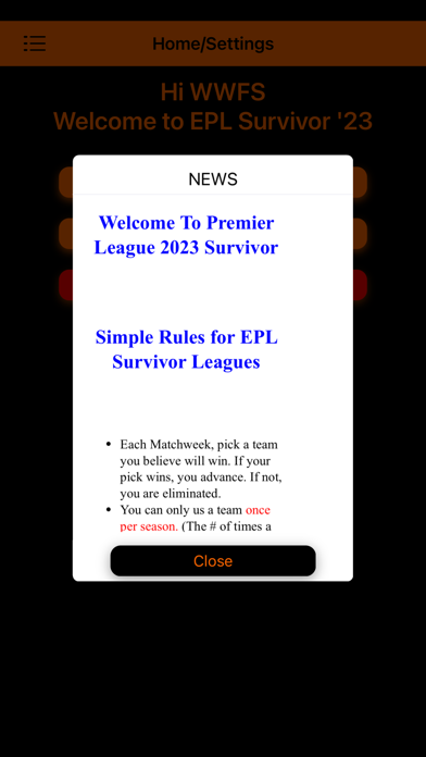 Footie Survivor '23 PRO Screenshot