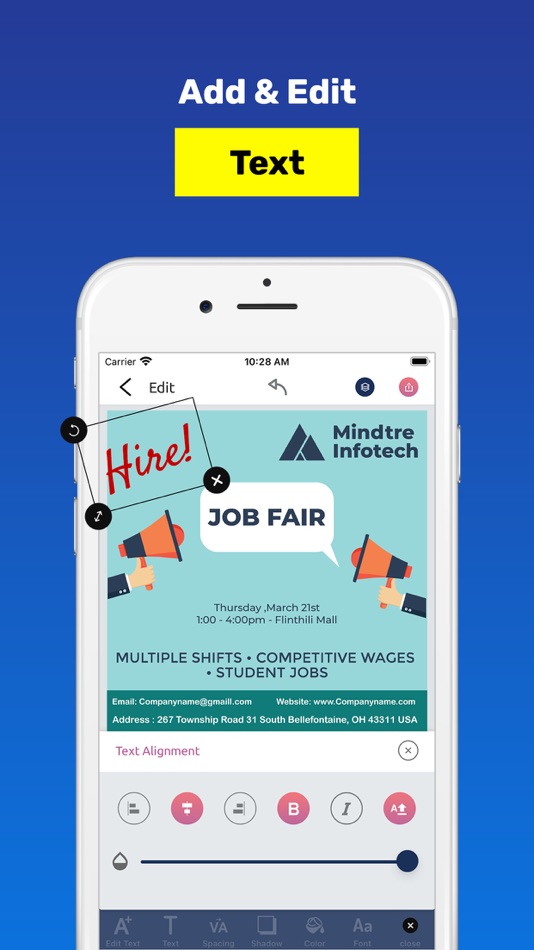 #3. Hiring poster & Flyer Maker (iOS) 由: Kevin Ghori