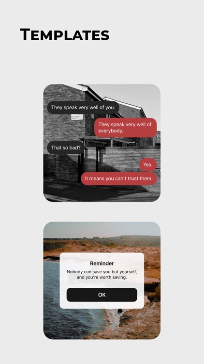 Splitext: Text posts & stories
