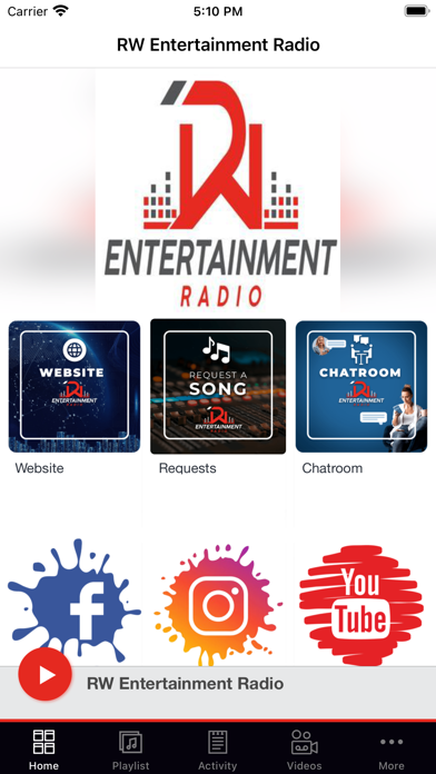RW Entertainment Radio Screenshot