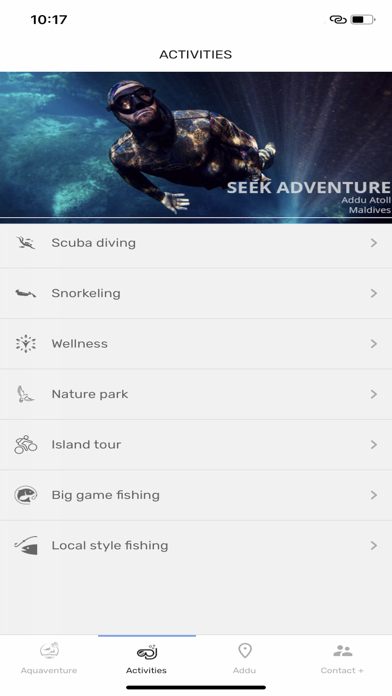 Aquaventure App Screenshot