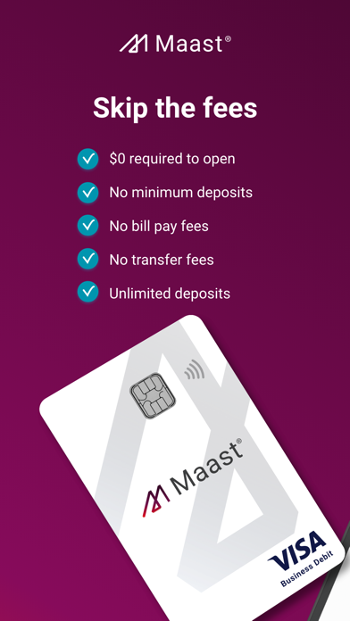Maast: Business Banking Screenshot