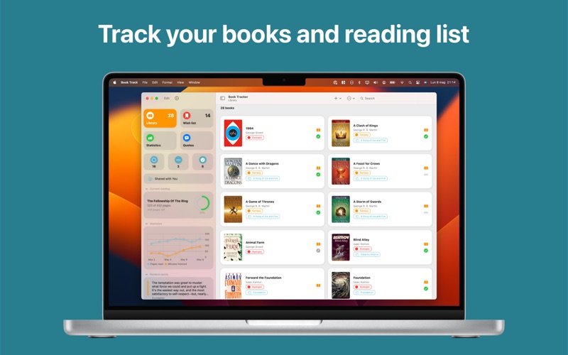 book tracker - reading list iphone screenshot 1