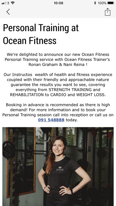 Ocean Fitness Screenshot