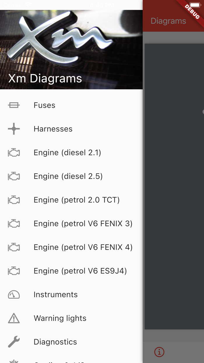 Citroën Xm circuit diagrams