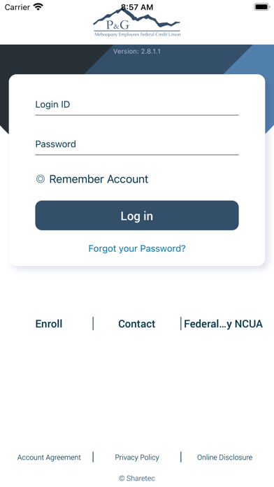 P&G Mehoopany Employees FCU Screenshot