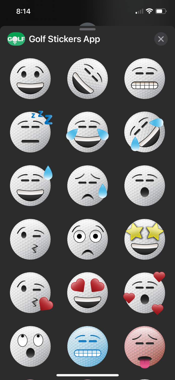 Golf Stickers App