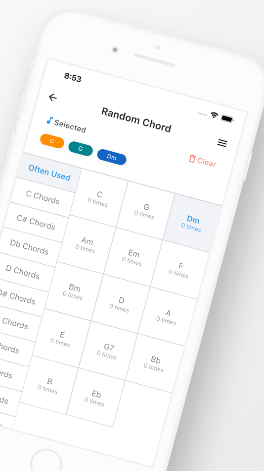 #2. Chord Training Assistant (iOS) 由: 世杰 宋